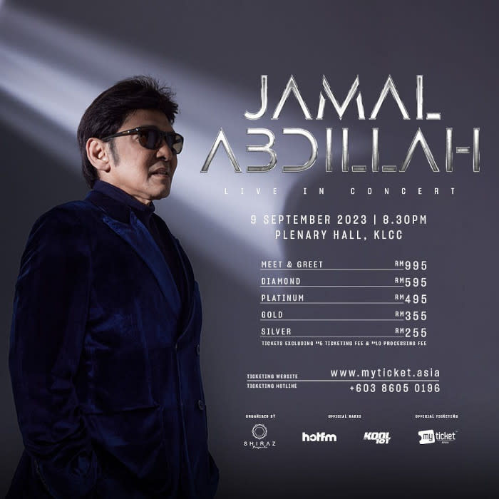 Jamal Abdillah was originally scheduled to hold his concert in September