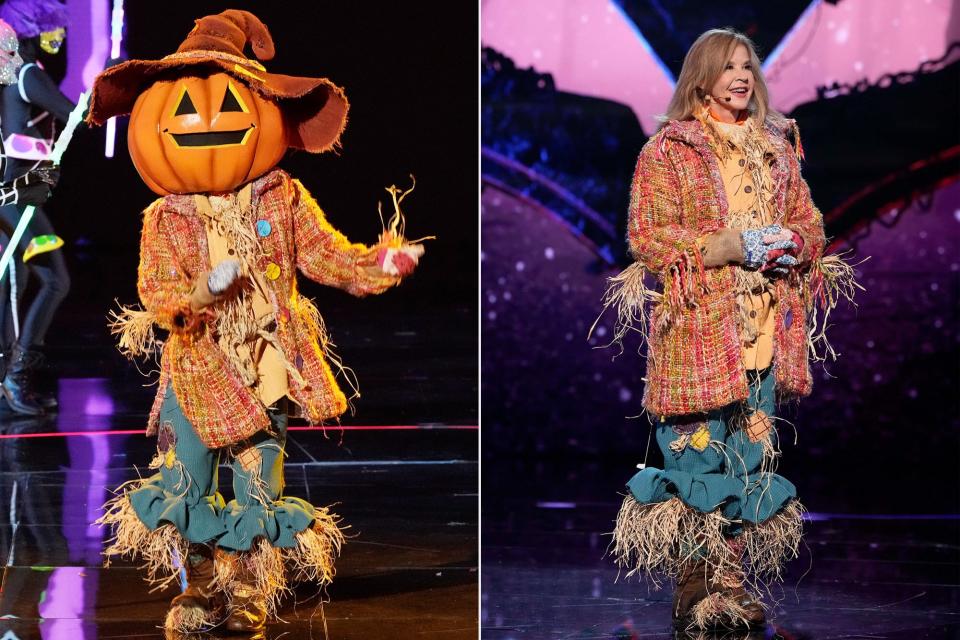 THE MASKED SINGER: Scarecrow in the “Fright Night” episode of THE MASKED SINGER airing Wednesday, Nov. 23 (8:00-9:02 PM ET/PT) on FOX. © 2022 FOX Media LLC. CR: Michael Becker / FOX.