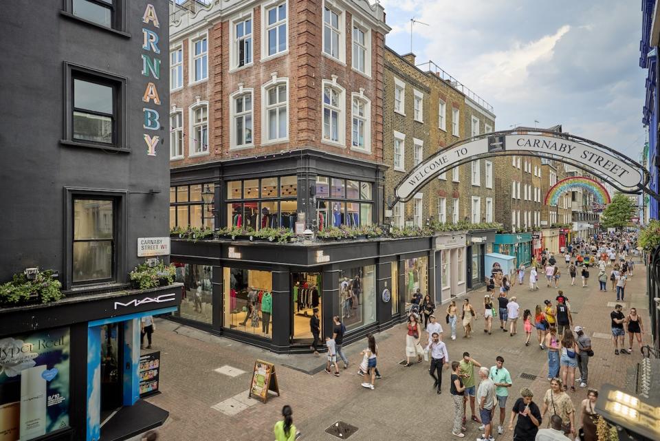 London's Carnaby Street, where Pangaia's store will open.