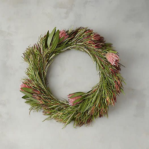 Fresh Grevillea and Leucadendron Wreath