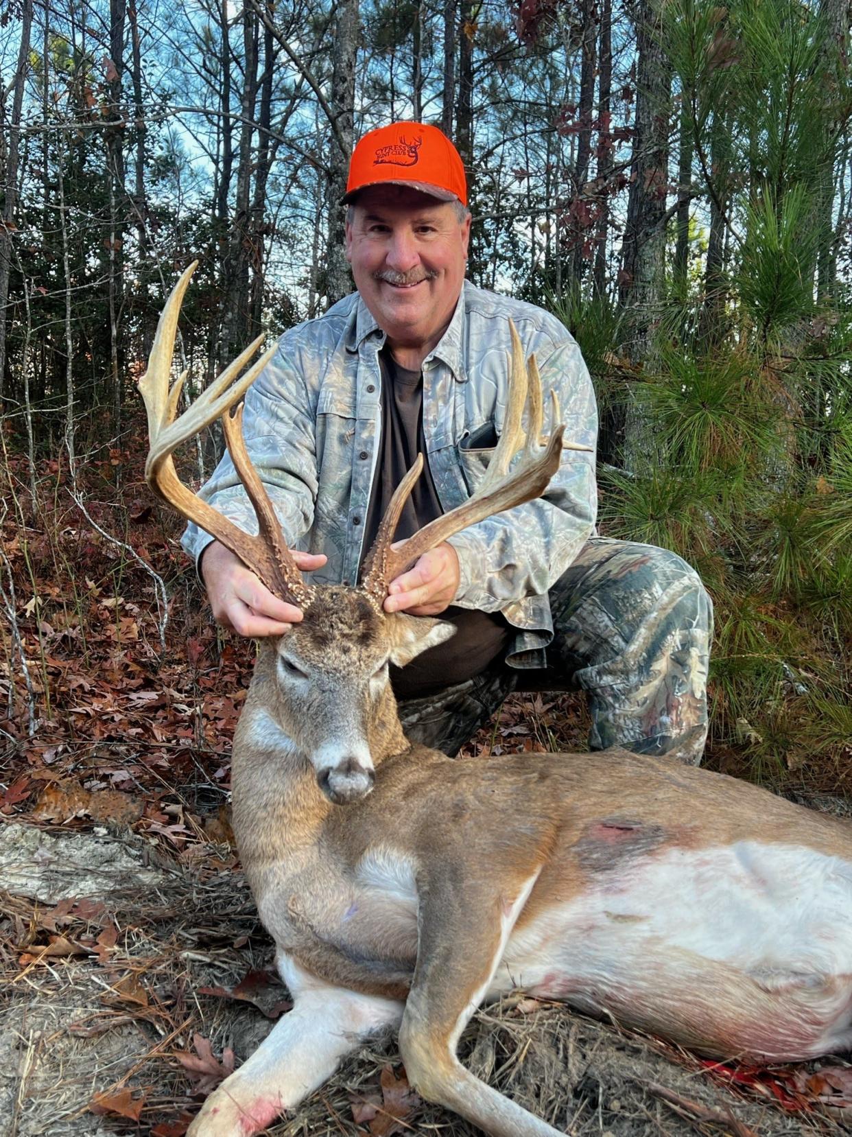 David "Dave" Slaybaugh Sr. poses with his 13-point buck harvest in Surry County harvest in November 2013.