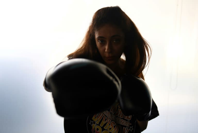 Halah Alhamrani runs a women's gym called FlagBoxing in the Rea Sea city of Jeddah in a country where exercising in public has long been seen as 'unbecoming' for women