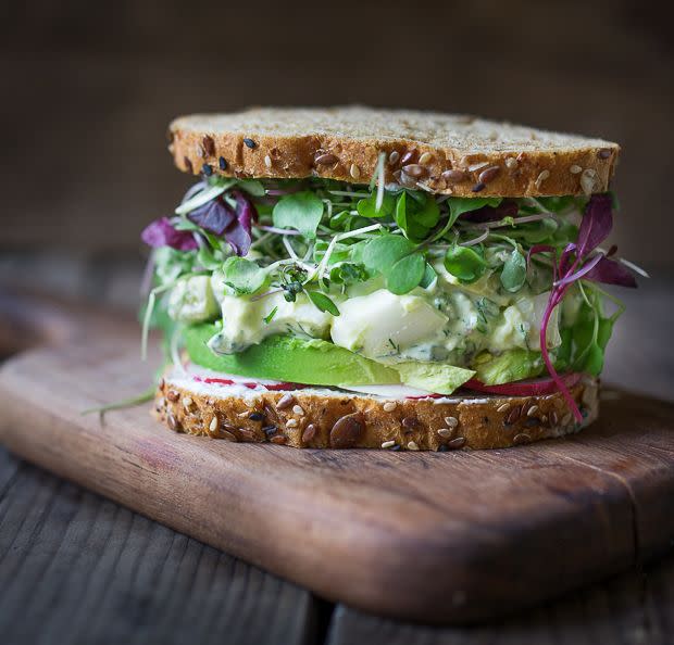 <strong>Get the <a href="http://www.feastingathome.com/green-goddess-egg-salad-with-avocado/" target="_blank">Green Goddess Egg Salad With Avocado recipe</a> from Feasting at Home</strong>