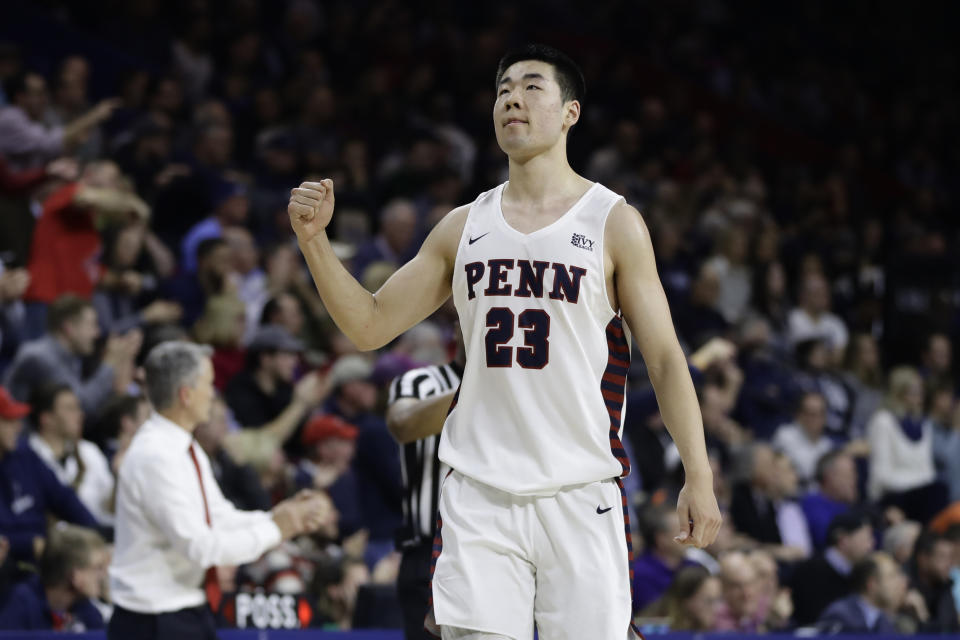 Penn will broadcast its basketball games in Mandarin as it enhances its reach in China, where Michael Wang is from. (AP Photo/Matt Slocum)