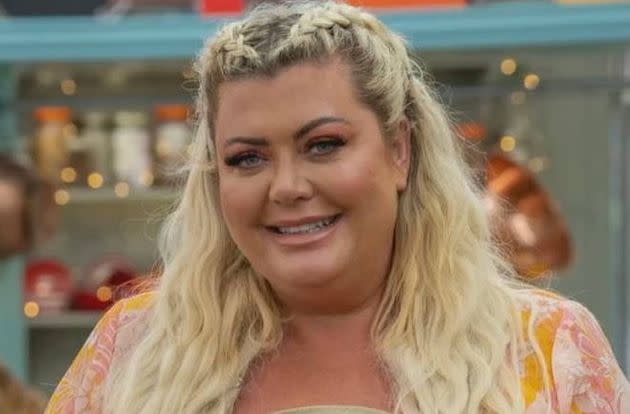 Gemma Collins in the Bake Off tent