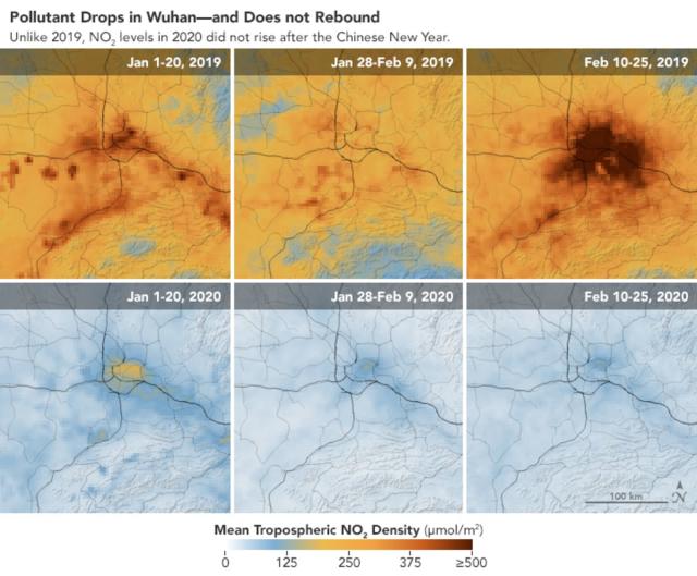 nasa air pollution map