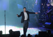 Justin Timberlake performs on stage at the 50th annual Songwriters Hall of Fame induction and awards ceremony Thursday, June 13, 2019, in New York. (Photo by Brad Barket/Invision/AP)