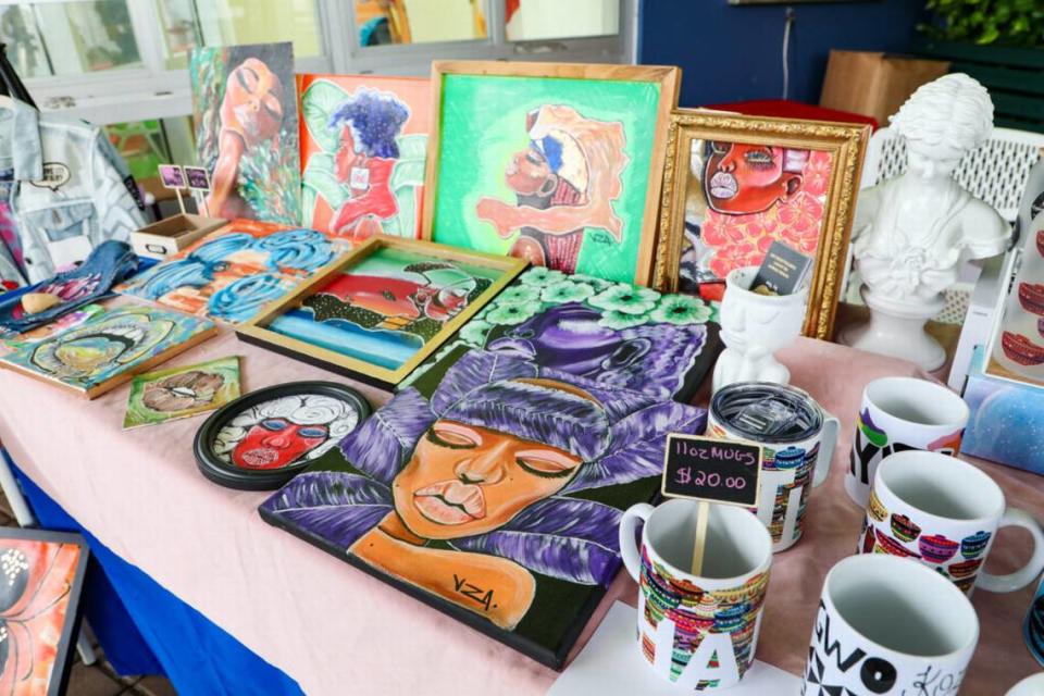 The festival will showcase numerous Haitian artists and exhibitors featuring Haitian inspired art like VZA by VEE. (Photo courtesy of Miami Dade College/ Miami Book Fair)