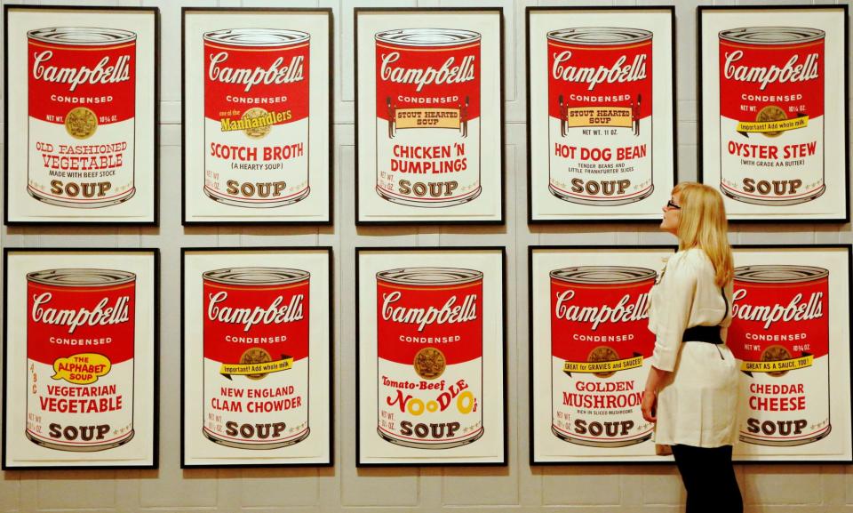 <span>Andy Warhol’s screen prints in the early 1960s helped to cement Campbell’s soup in popular culture.</span><span>Photograph: Luke MacGregor/Reuters</span>