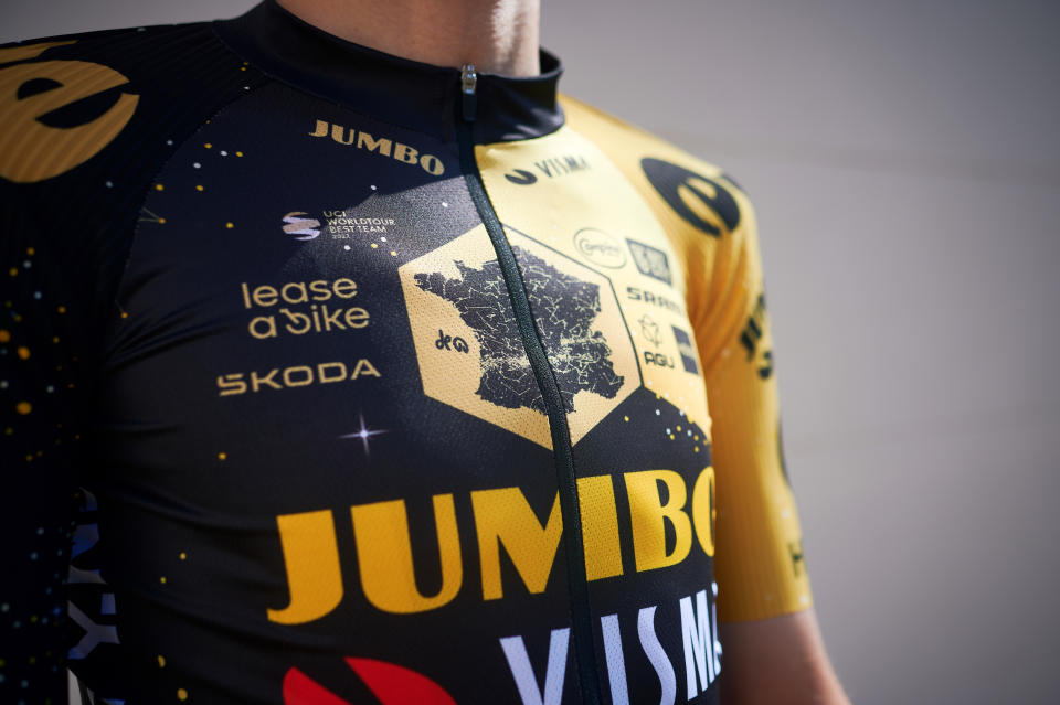 Images of the 2023 Tour de France special jersey