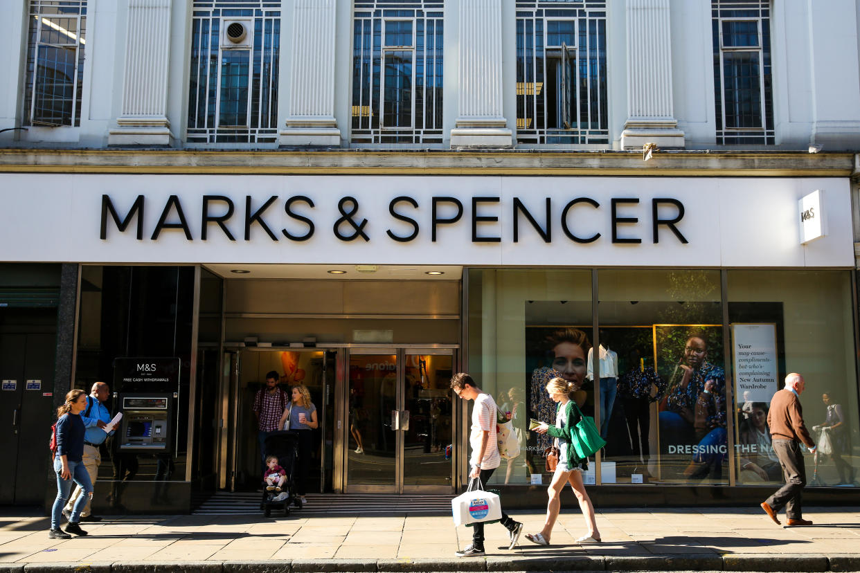 LONDON, UNITED KINGDOM - 2019/09/21: An exterior view of Marks & Spencer in central London. (Photo by Dinendra Haria/SOPA Images/LightRocket via Getty Images)