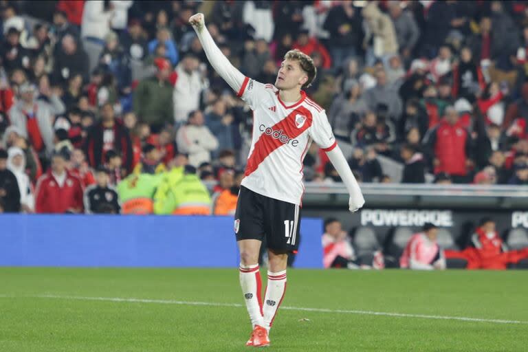 Facundo Colidio, uno de los titulares de River