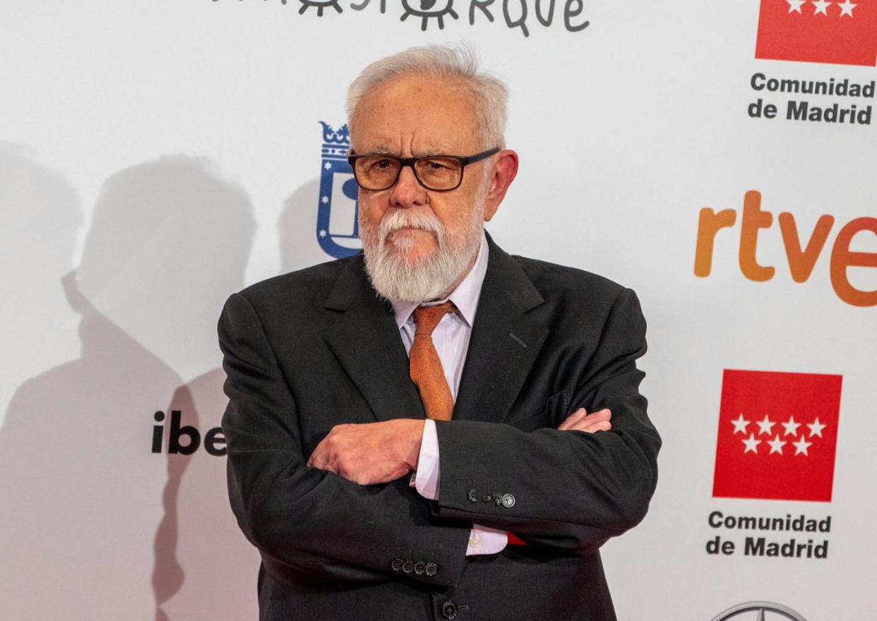 Gonzalo Suárez, en la alfombra roja de los premios José María Forqué de 2020. <a href="https://www.shutterstock.com/es/image-photo/madrid-spain-january-11-2020-red-1621136911" rel="nofollow noopener" target="_blank" data-ylk="slk:Luis Javier Villalba/Shutterstock;elm:context_link;itc:0;sec:content-canvas" class="link ">Luis Javier Villalba/Shutterstock</a>