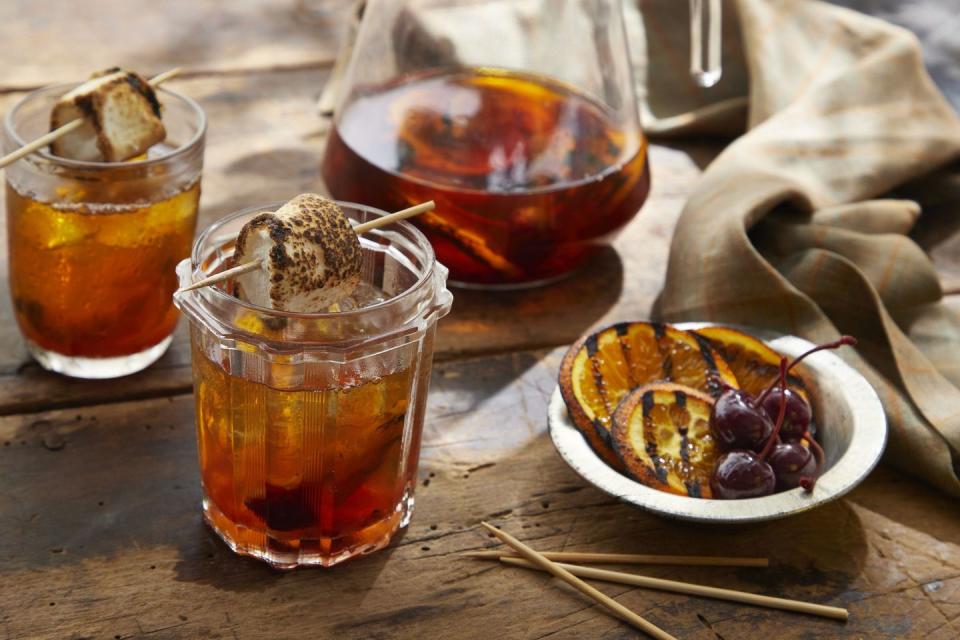 6) Grilled Orange Old-Fashioned