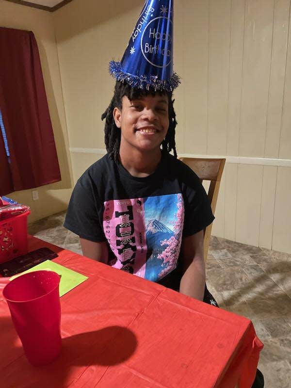 Tre'Sean Snow celebrating his 16th birthday in December 2022. Snow died at a South Carolina state park in June while trying to save another child, officials said.
