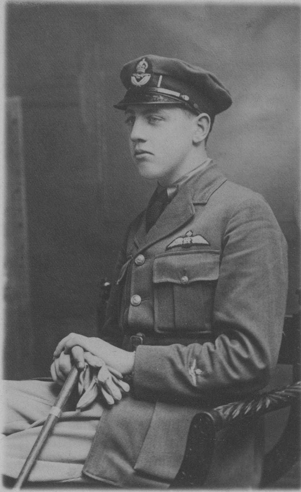 Lt. George O'Keefe, Royal Flying Corps, in 1918.