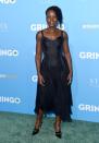 <p>WHO: Lupita Nyong’o</p> <p>WHAT: Dolce & Gabbana</p> <p>WHERE: At the premiere of <em>Gringo</em>, Los Angeles</p> <p>WHEN: March 6, 2018</p>