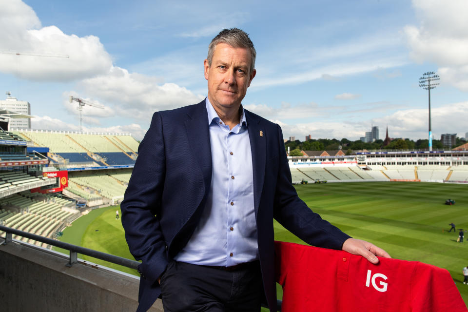 Ashley Giles at Edgbaston, scene of the 2nd Test against New Zealand.