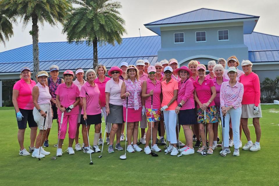 The Ladies Golf Association at Indian River Colony Club held the 13th Annual Golf for the Cure tournament, raising $1,923 for the national nonprofit, Living Beyond Breast Cancer. Residents of the Viera 55+ community of military veterans are known for their patriotism and philanthropic outreach.