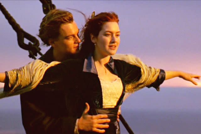 <p>CBS via Getty </p> Leonardo DiCaprio and Kate Winslet in <em>Titanic</em> (1997)