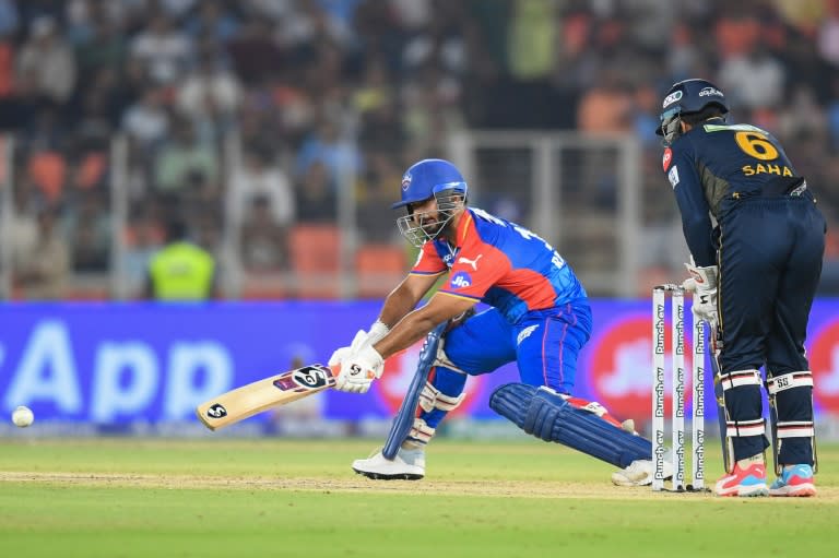 Man of the match: Delhi Capitals' captain Rishabh Pant plays a shot (Noah SEELAM)