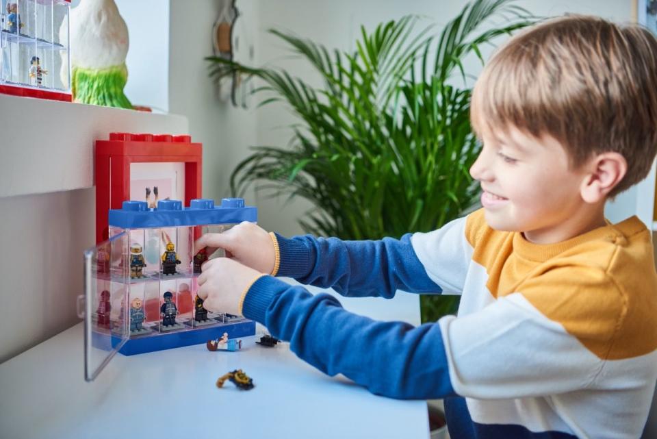 a child playing with toys