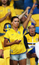 KIEV, UKRAINE - JUNE 15: Sweden fans enjoy the atmosphere ahead of the UEFA EURO 2012 group D match between Sweden and England at The Olympic Stadium on June 15, 2012 in Kiev, Ukraine. (Photo by Scott Heavey/Getty Images)