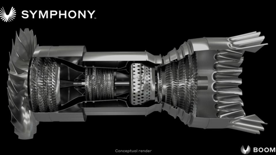 Supersonic Boom Overture Engine.