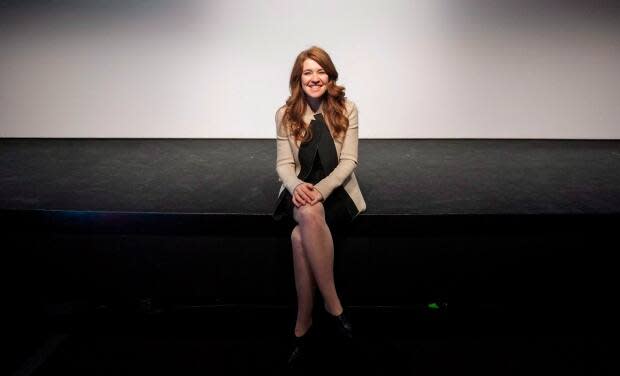 Clara Hughes poses at the TIFF Bell Lightbox in 2015. (Marta Iwanek/The Canadian Press - image credit)