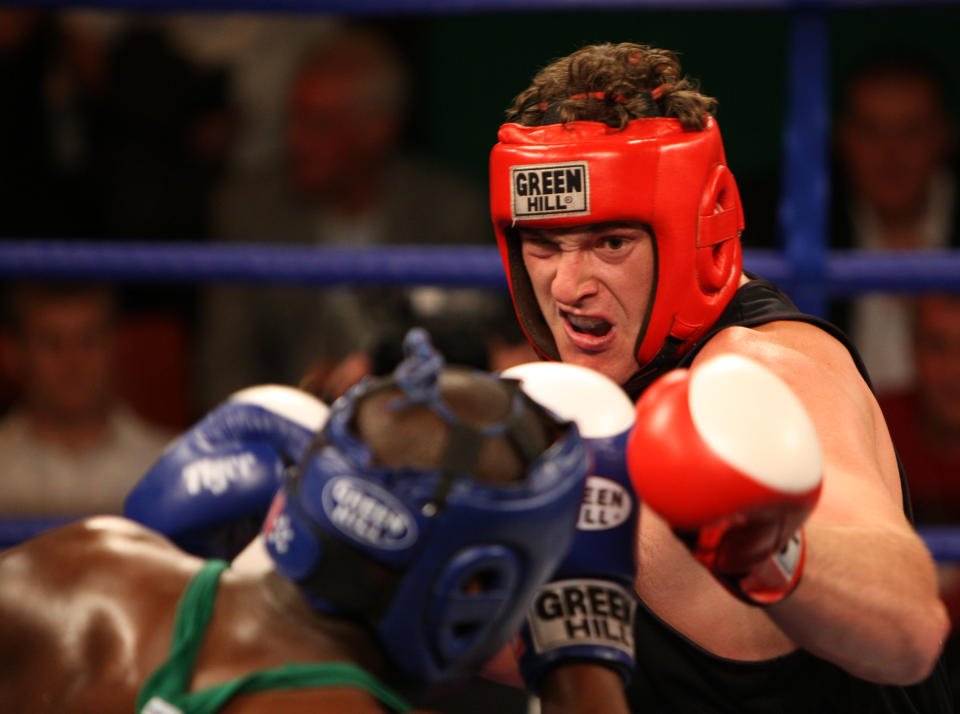 Boxing - British Lightwight Title Fight - John Murray v Lee McAllister - Robin Park Centre