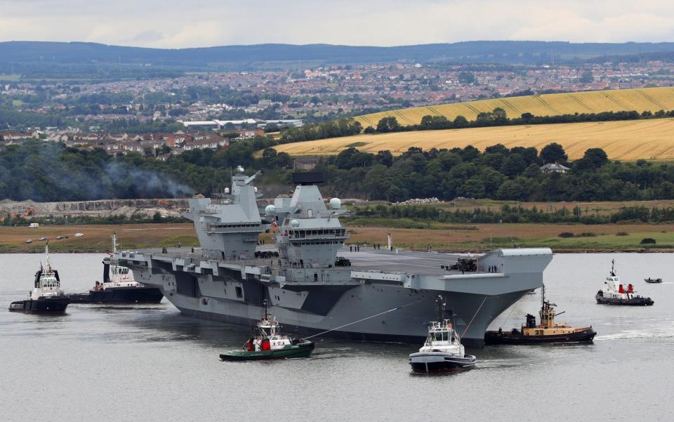 HMS Queen Elizabeth - Credit: BEN SHREAD/Ministry of Defence