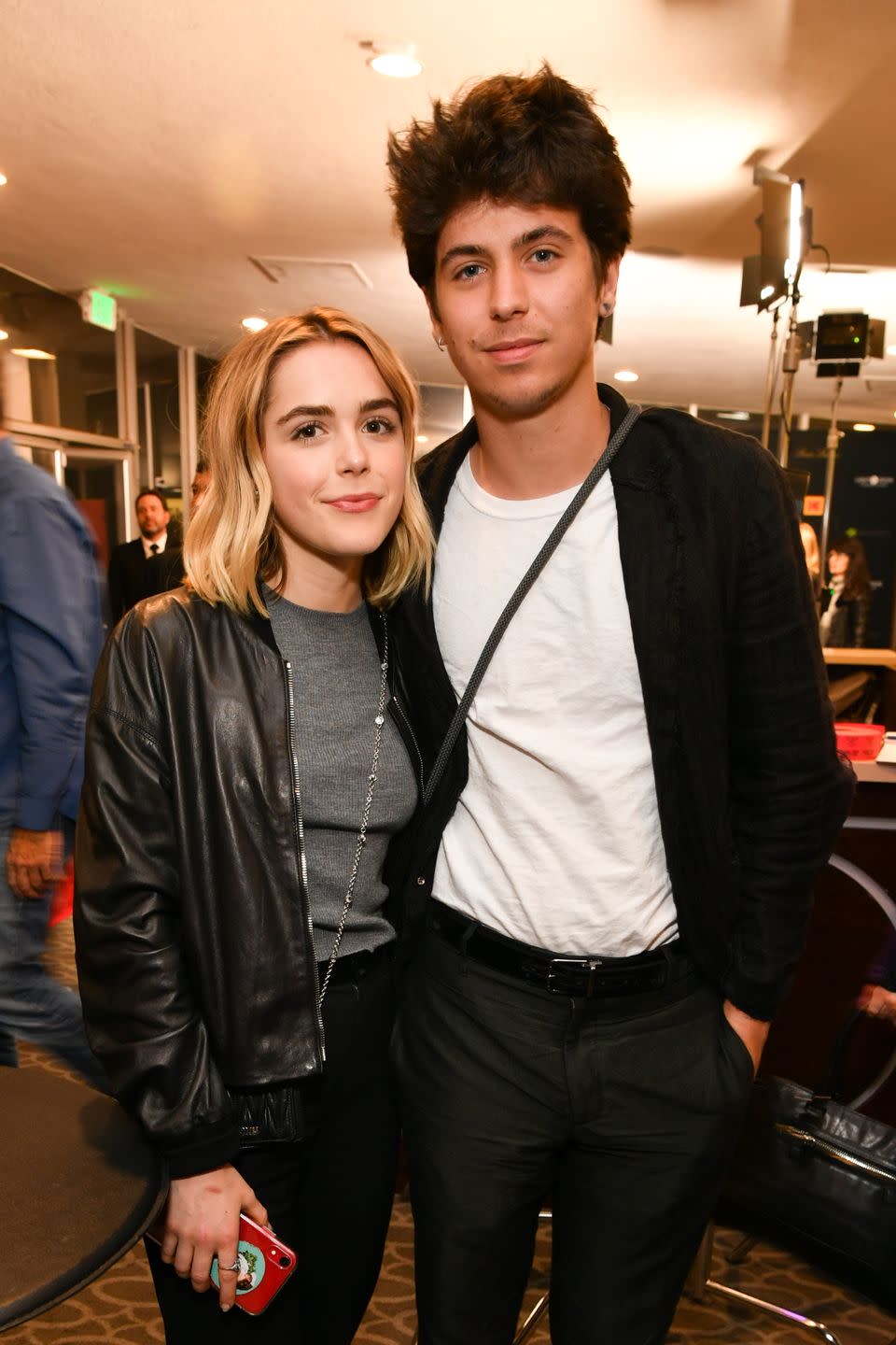 Kiernan Shipka and Charlie Oldman