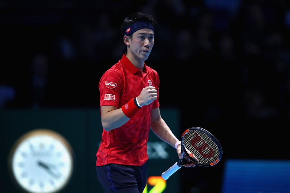 <p>No. 23 (tie): Kei Nishikori <br> Age: 26 <br> Earnings: $33.5 million <br> (Photo by Clive Brunskill/Getty Images) </p>