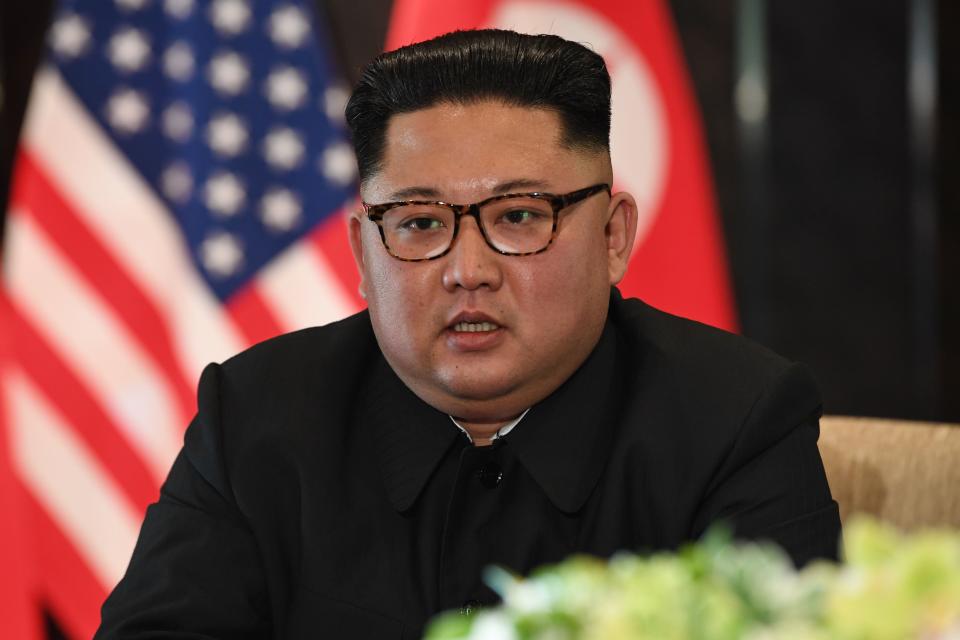 North Korea's leader Kim Jong Un during the U.S.-North Korea summit, at the Capella Hotel on Sentosa island in Singapore on June 12, 2018.