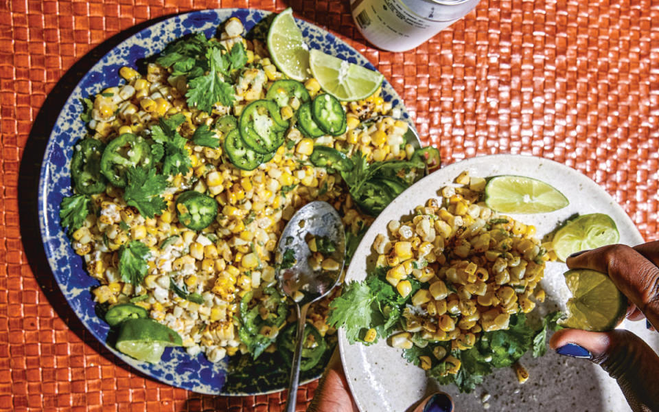 <p>Shereen Pavlides</p><p>The side dish to put a flavor kick into your summer barbecues.</p><p><strong>Get the recipe: <a href="https://parade.com/1395484/alison-ashton/tiktok-grilled-jalapeno-corn-off-the-cob/" rel="nofollow noopener" target="_blank" data-ylk="slk:Spicy Grilled Corn;elm:context_link;itc:0;sec:content-canvas" class="link ">Spicy Grilled Corn</a></strong></p>