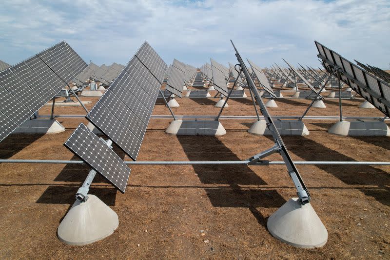 FILE PHOTO: California plans to launch an experiment to cover its aqueducts with solar panels