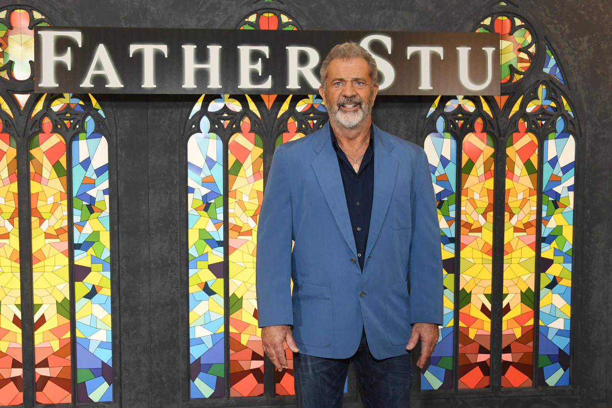 WEST HOLLYWOOD, CALIFORNIA - APRIL 01: Mel Gibson attends the photo call for Columbia Pictures' 