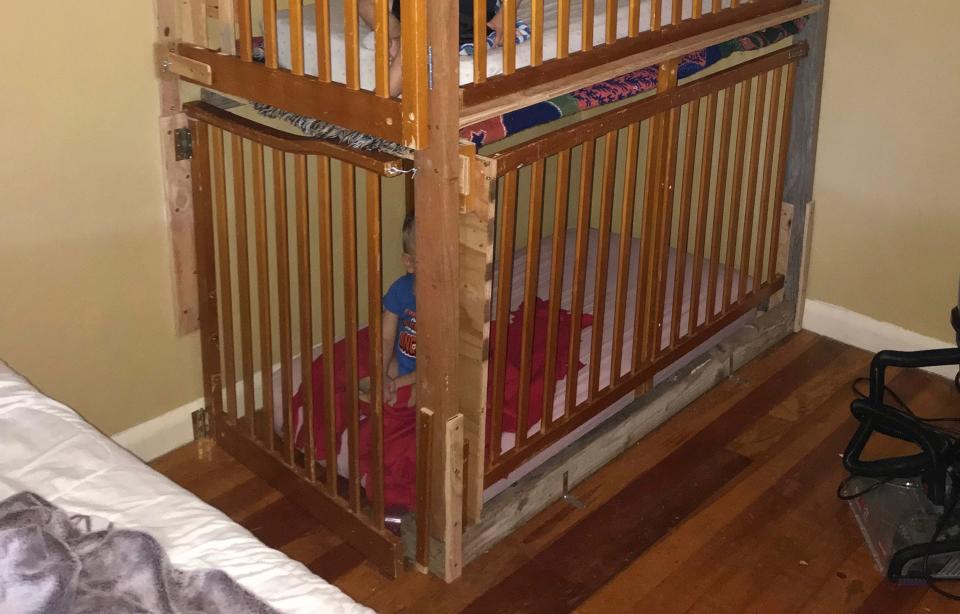 Authorities in Northern California arrested parents who allegedly put their two boys in cages bolted to a bedroom wall "like dog crates."