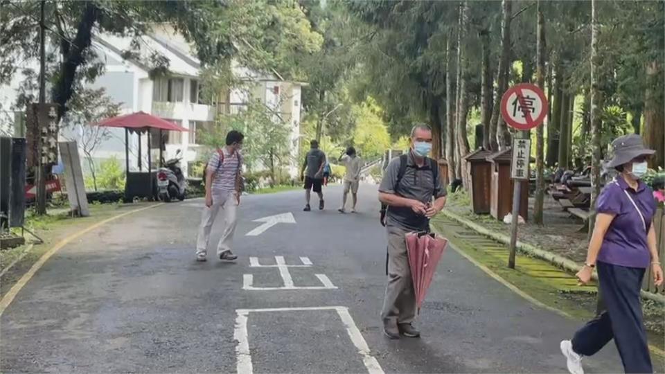 降級首日兩樣情！　溪頭人車多　日月潭不見人潮