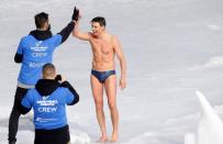 The new world record in under-ice swimming near Teplice