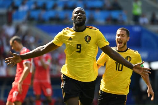 Romelu Lukaku is not expected to feature against England after picking up an ankle knock