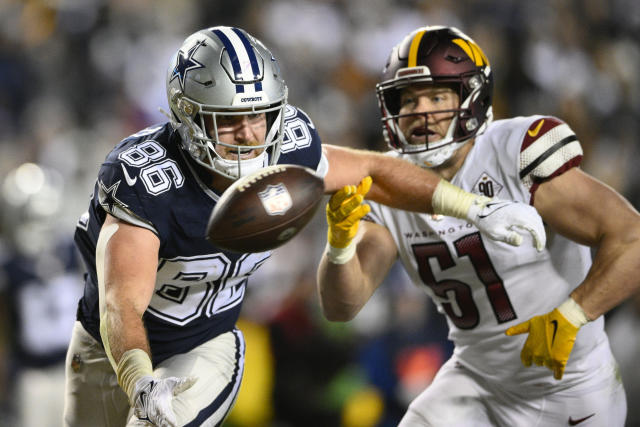 Washington Commanders defensive end Montez Sweat (90) runs during an NFL  football game against the Dallas Cowboys, Sunday, January 8, 2023 in  Landover. (AP Photo/Daniel Kucin Jr Stock Photo - Alamy