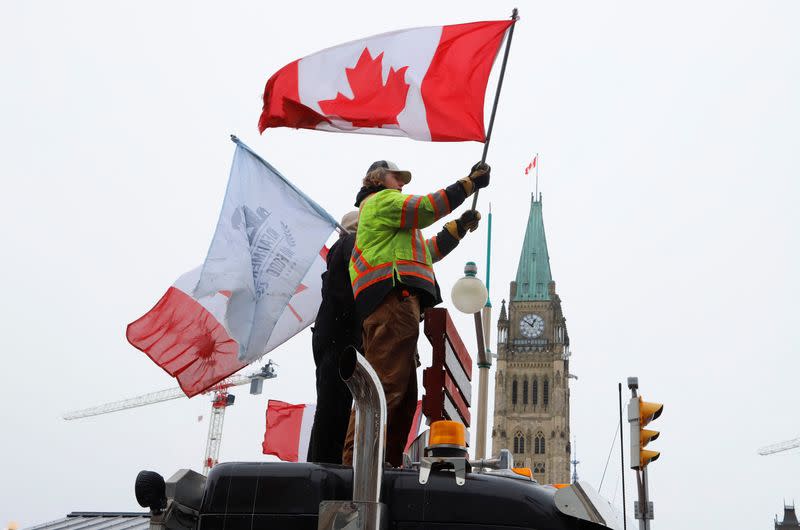 Truckers and their supporters continue to protest against the COVID-19 vaccine mandates in Ottawa