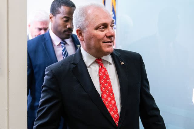 <p>Tom Williams/CQ-Roll Call, Inc via Getty</p> House Majority Leader Steve Scalise, a Republican from Louisiana