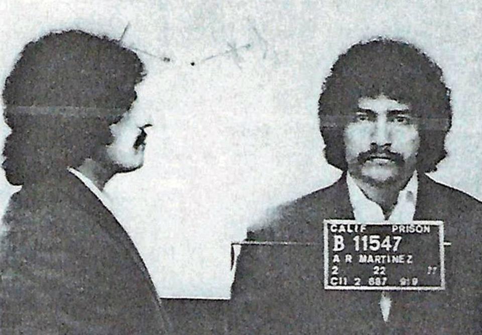 This 1977 photo provided by the San Luis Obispo County Sheriff's Office shows Arthur Rudy Martinez. Authorities say DNA evidence has linked the cold-case rape and murder of two women in California's Central Coast to a man who died in a prison in Washington state. The San Luis Obispo County Sheriff's Office said Wednesday, April 17, 2019 that DNA obtained from items owned by Martinez recently matched DNA left by the suspect in two killings in Atascadero in the late 1970s.