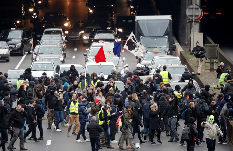 Demonstration marking the first anniversary of the "yellow vests" movement in Paris