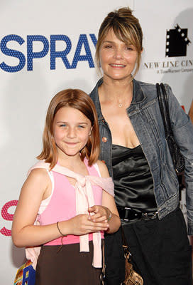 Kathryn Erbe and daughter at the New York premiere of New Line Cinemas' Hairspray