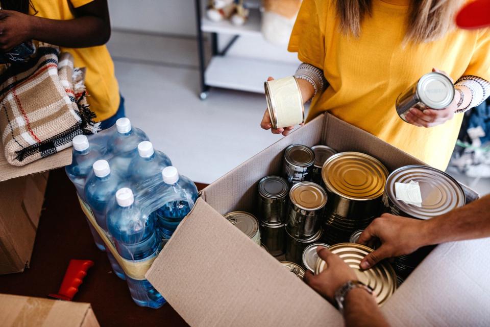 5) Volunteer at a food bank.