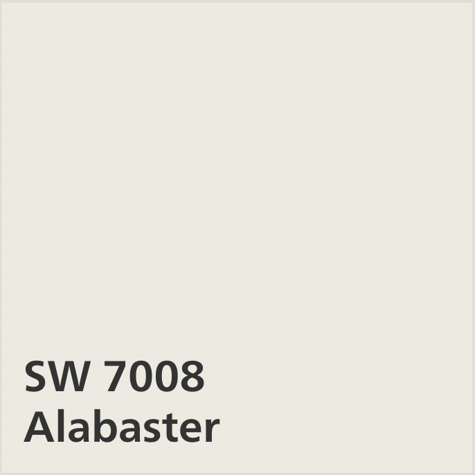 <p><a href="https://www.sherwin-williams.com/homeowners/products/color-to-go?colorPartNumber=SW7008" rel="nofollow noopener" target="_blank" data-ylk="slk:Shop Now;elm:context_link;itc:0;sec:content-canvas" class="link ">Shop Now</a></p><p>Alabaster Paint (1 Quart)</p><p>$10.19</p><p>sherwin-williams.com</p><span class="copyright">Sherwin-Williams</span>