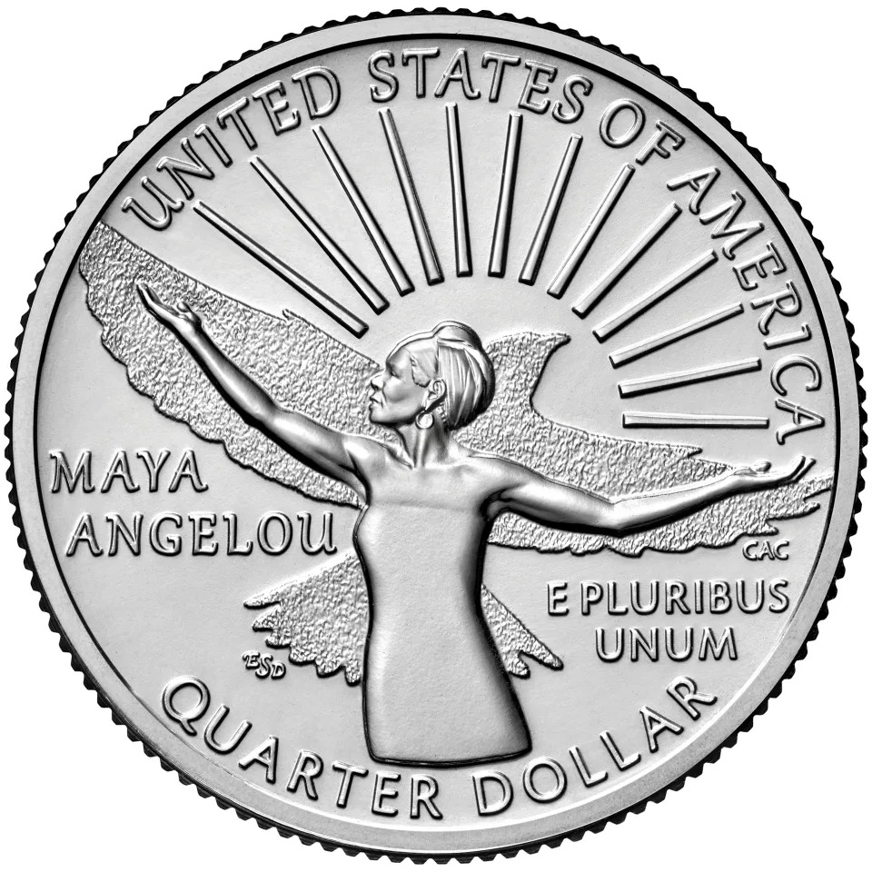 The U.S. quarter featuring Angelou is part of the U.S. Mint's 
